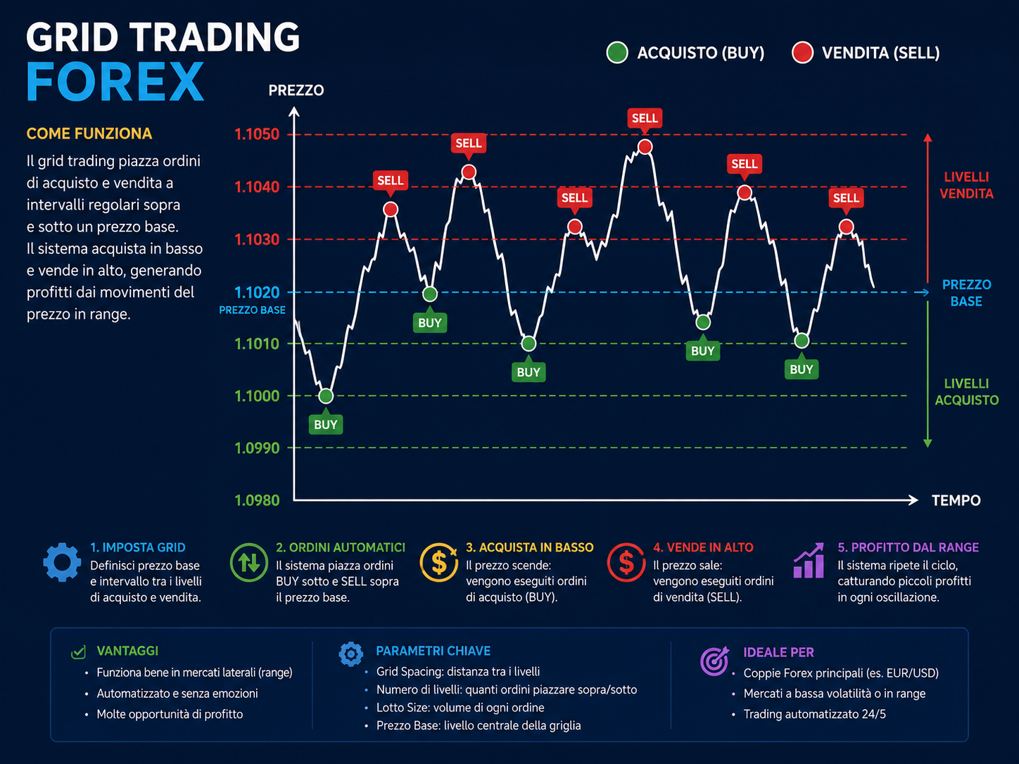 Grid Trading Forex: cos’è e quali rischi considerare